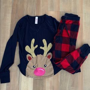 Justice Christmas PJ set